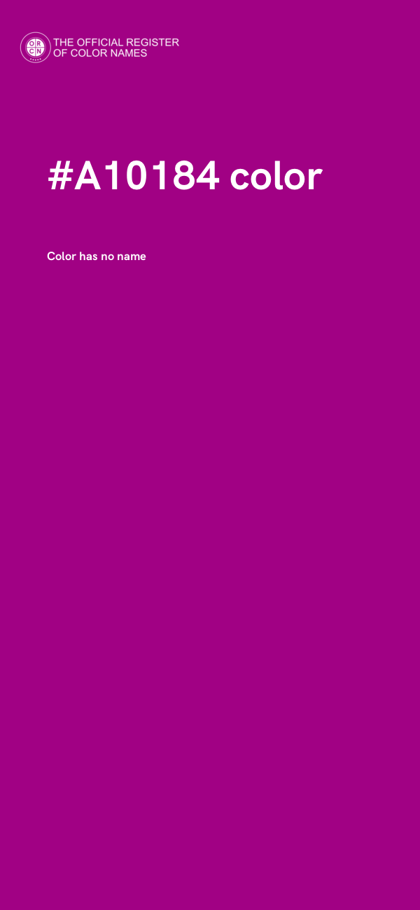 #A10184 color image