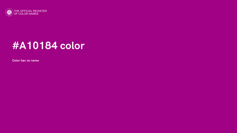 #A10184 color image