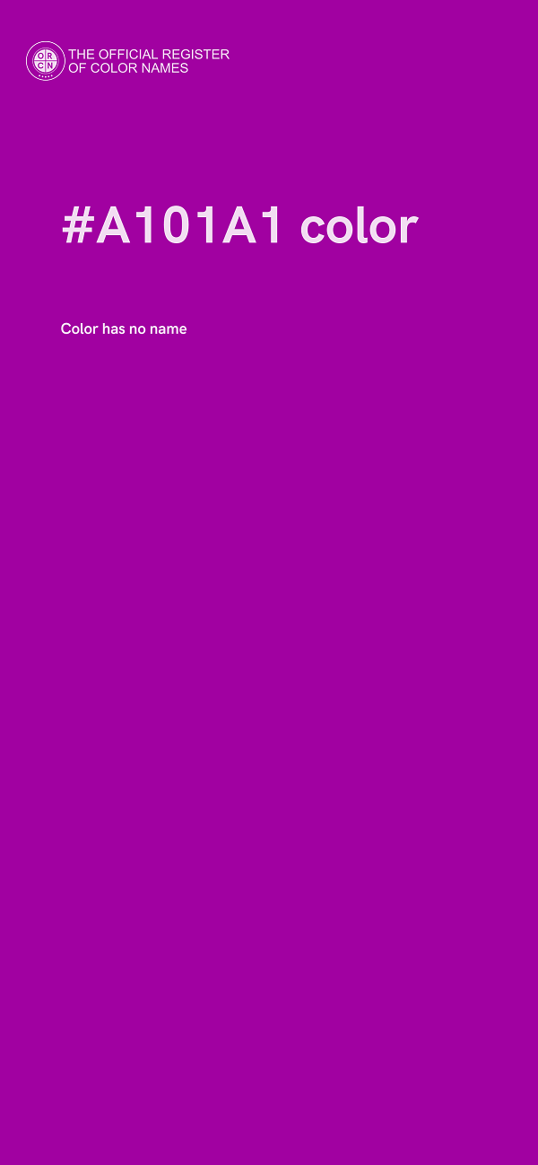 #A101A1 color image