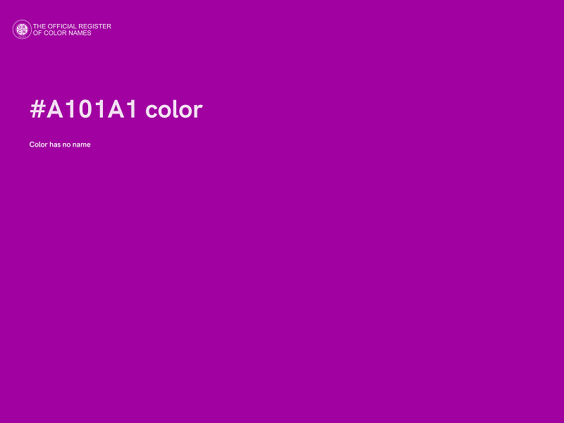 #A101A1 color image