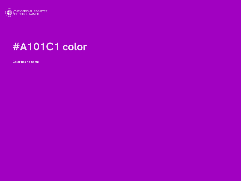 #A101C1 color image