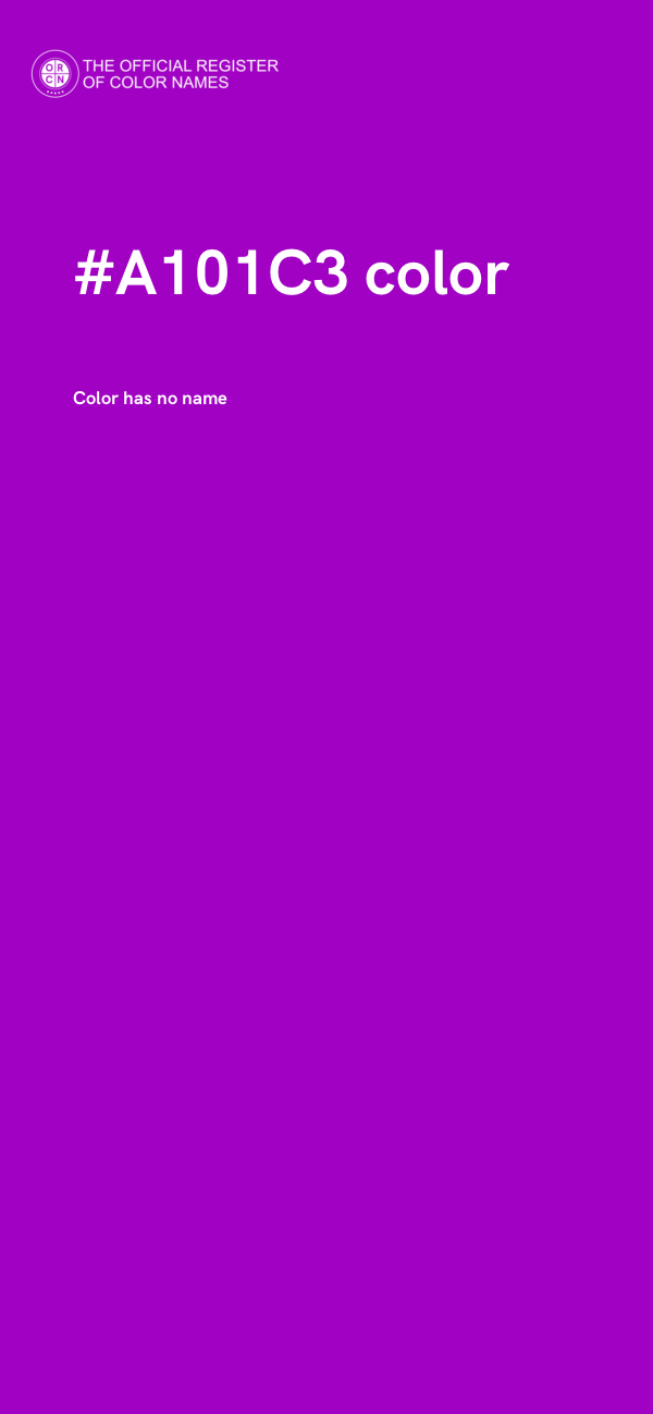 #A101C3 color image
