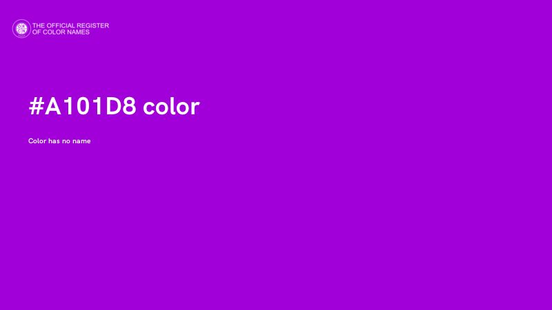 #A101D8 color image