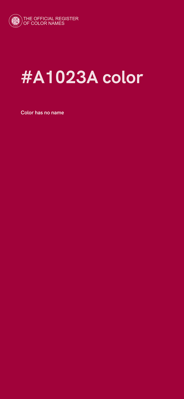 #A1023A color image