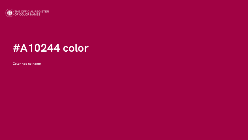 #A10244 color image