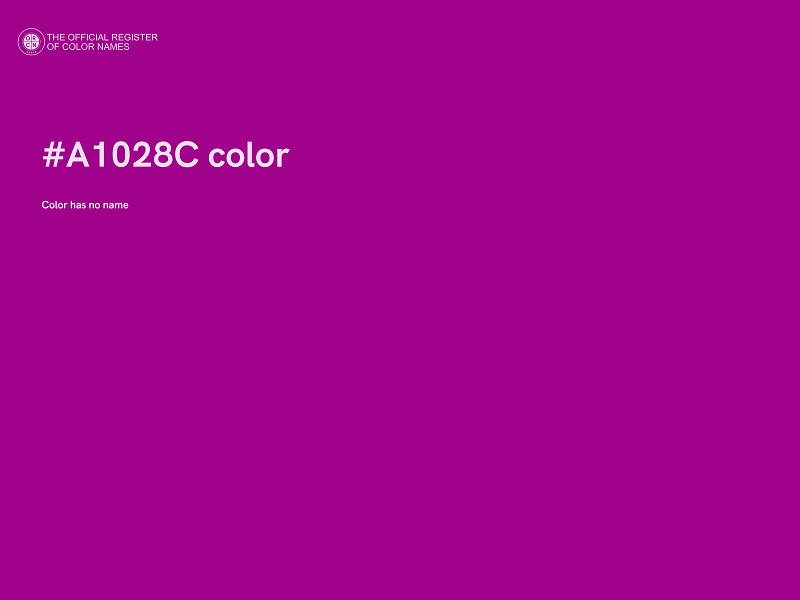 #A1028C color image