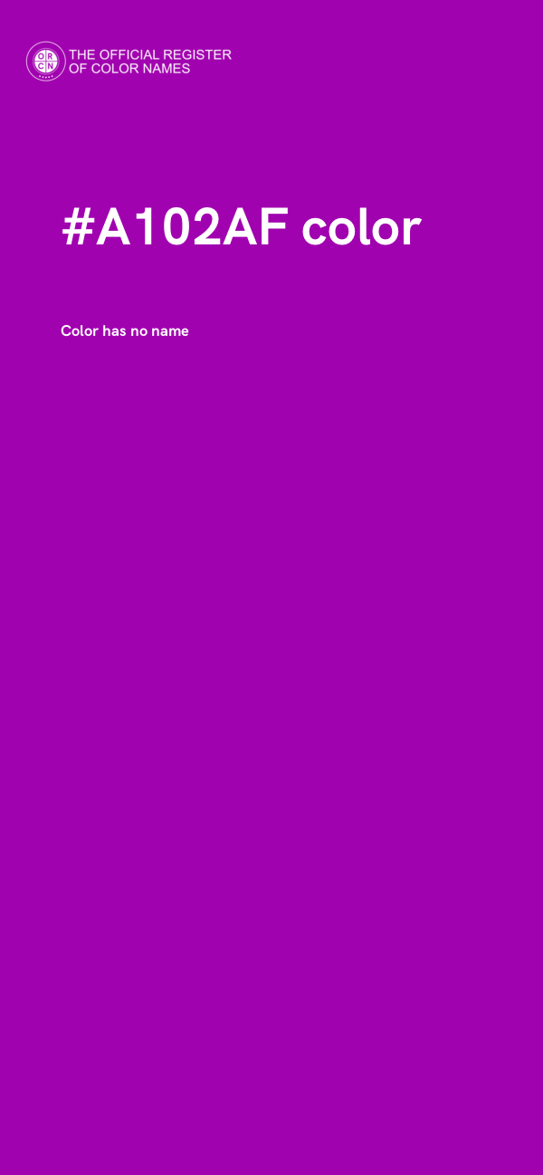 #A102AF color image