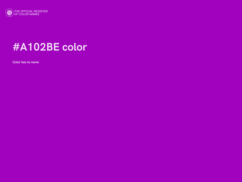 #A102BE color image