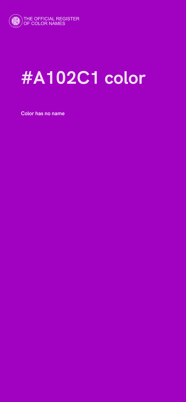 #A102C1 color image