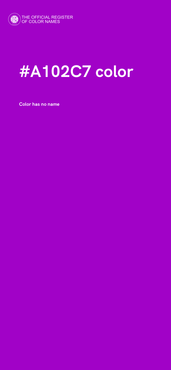 #A102C7 color image