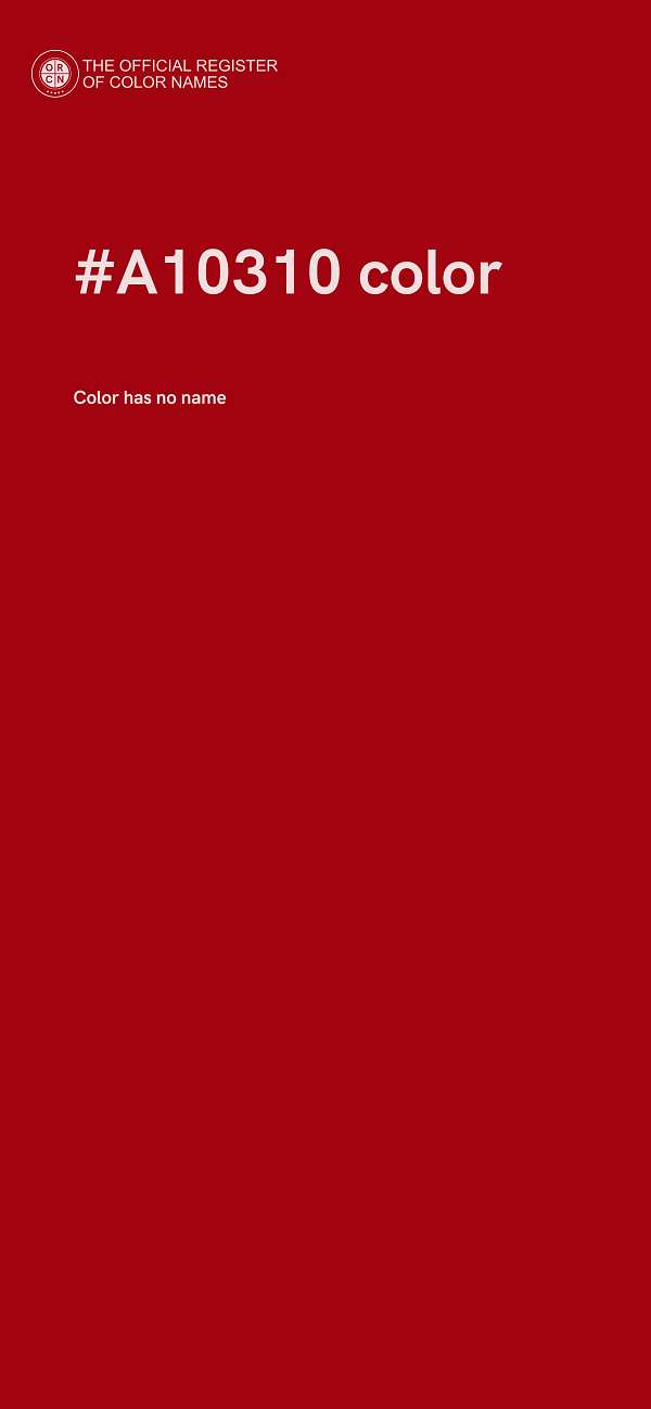#A10310 color image