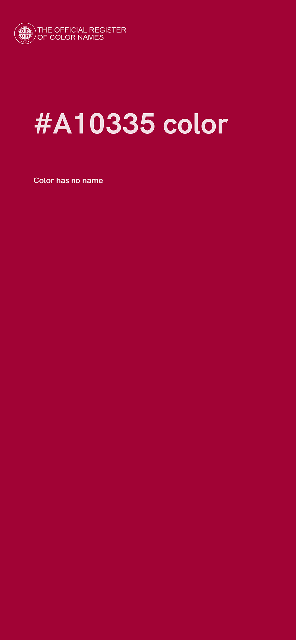 #A10335 color image