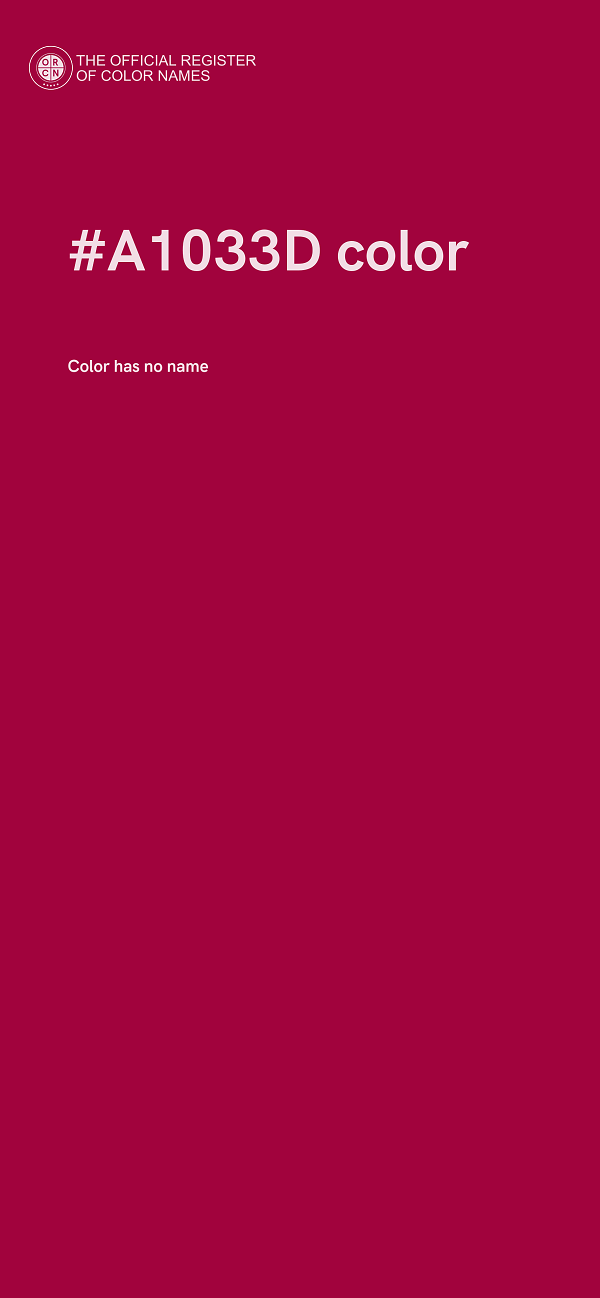 #A1033D color image
