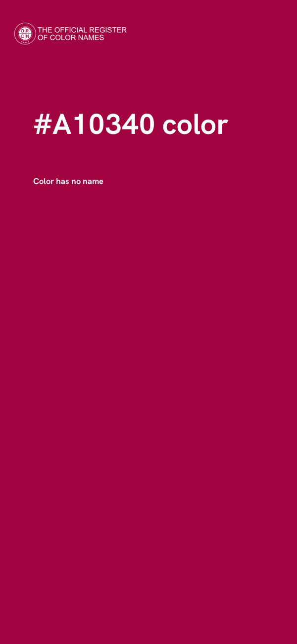 #A10340 color image