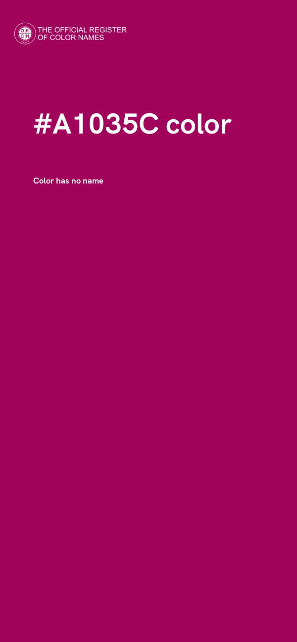 #A1035C color image