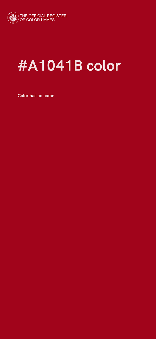 #A1041B color image