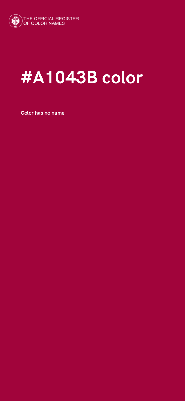 #A1043B color image