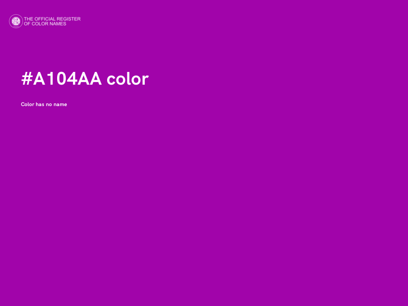 #A104AA color image