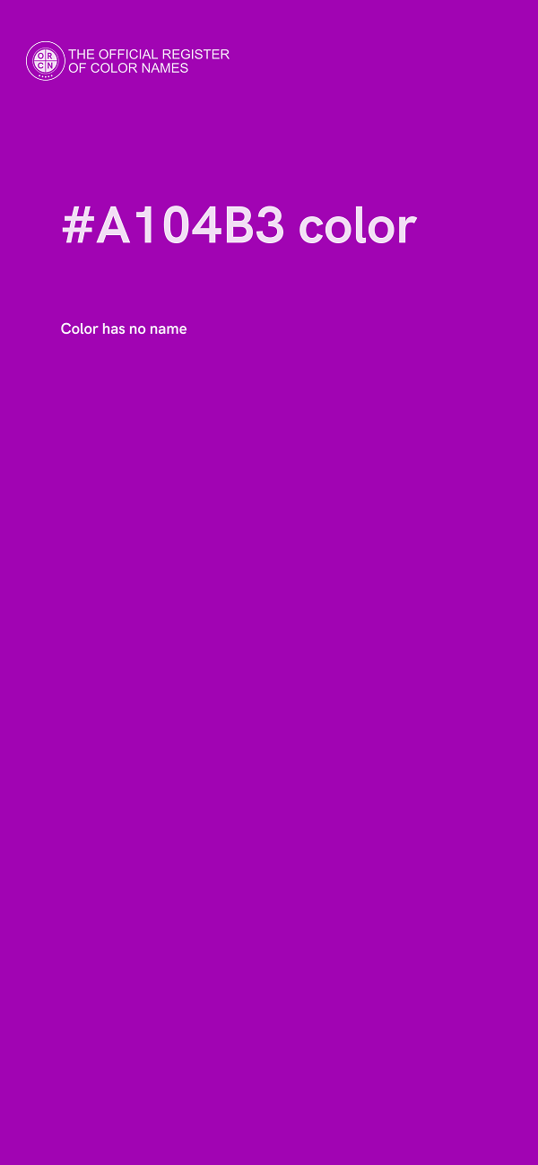#A104B3 color image