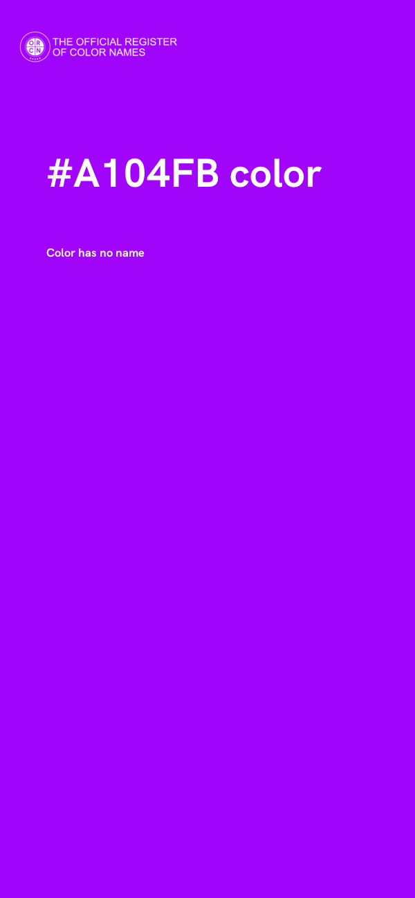 #A104FB color image