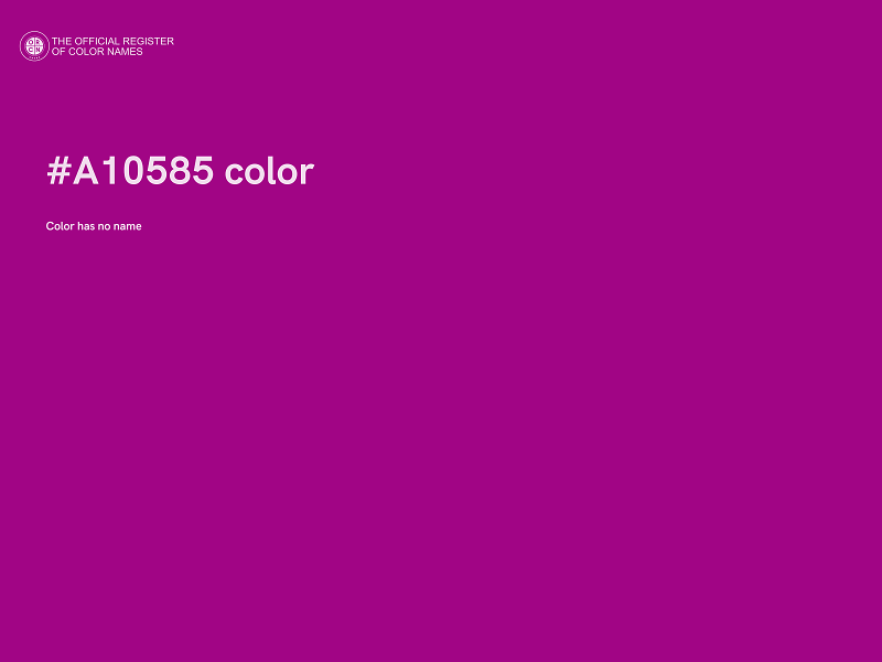 #A10585 color image