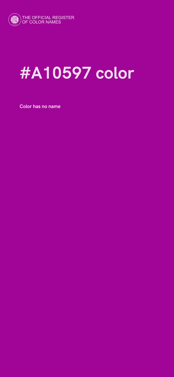 #A10597 color image
