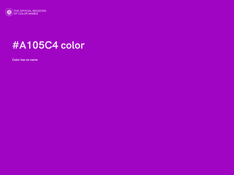 #A105C4 color image