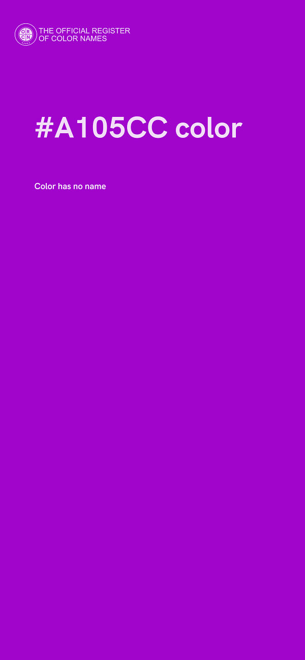 #A105CC color image