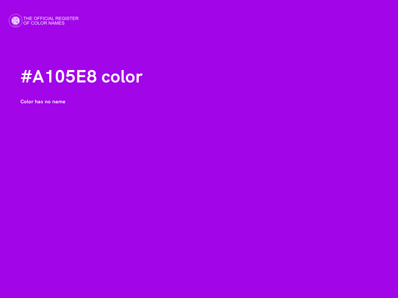 #A105E8 color image