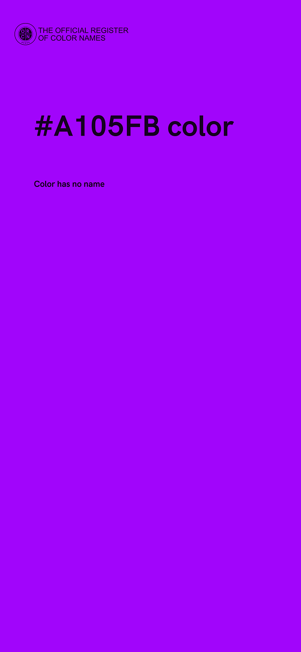 #A105FB color image
