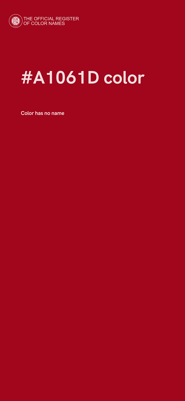 #A1061D color image