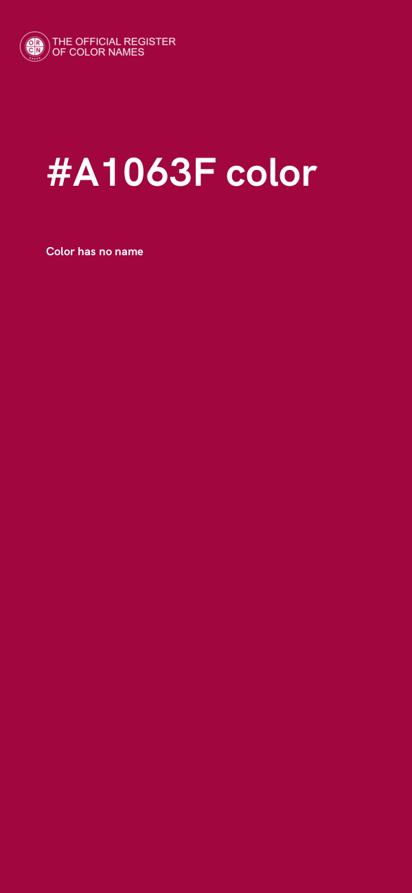 #A1063F color image