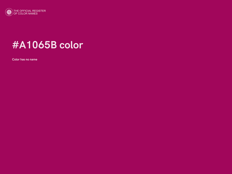 #A1065B color image