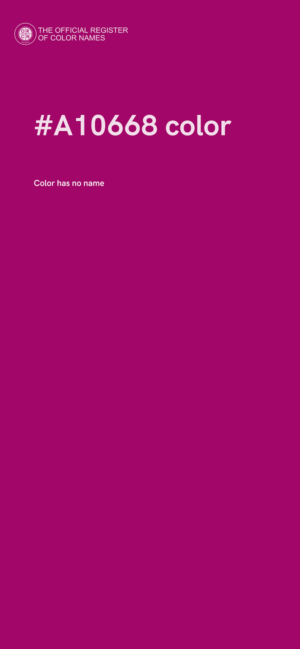 #A10668 color image