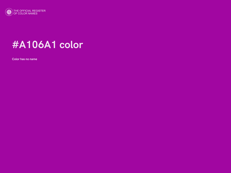 #A106A1 color image