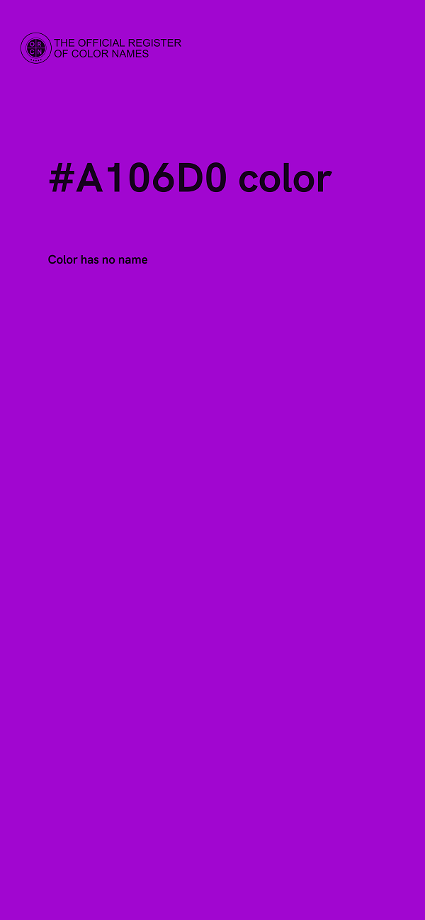 #A106D0 color image
