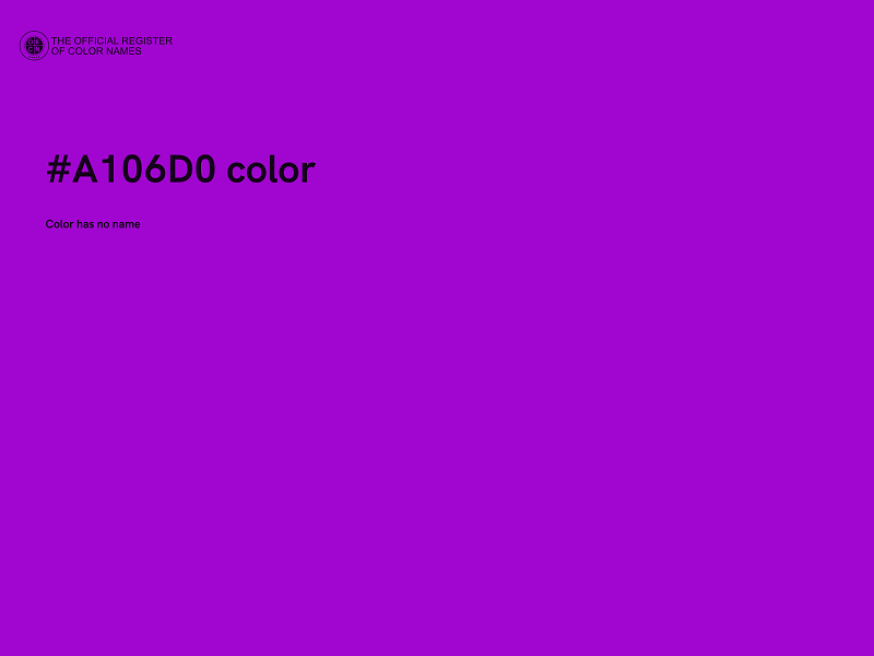#A106D0 color image