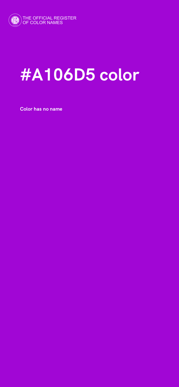 #A106D5 color image