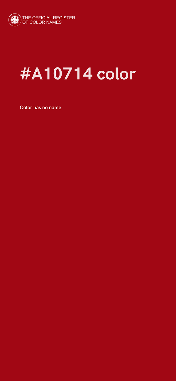 #A10714 color image
