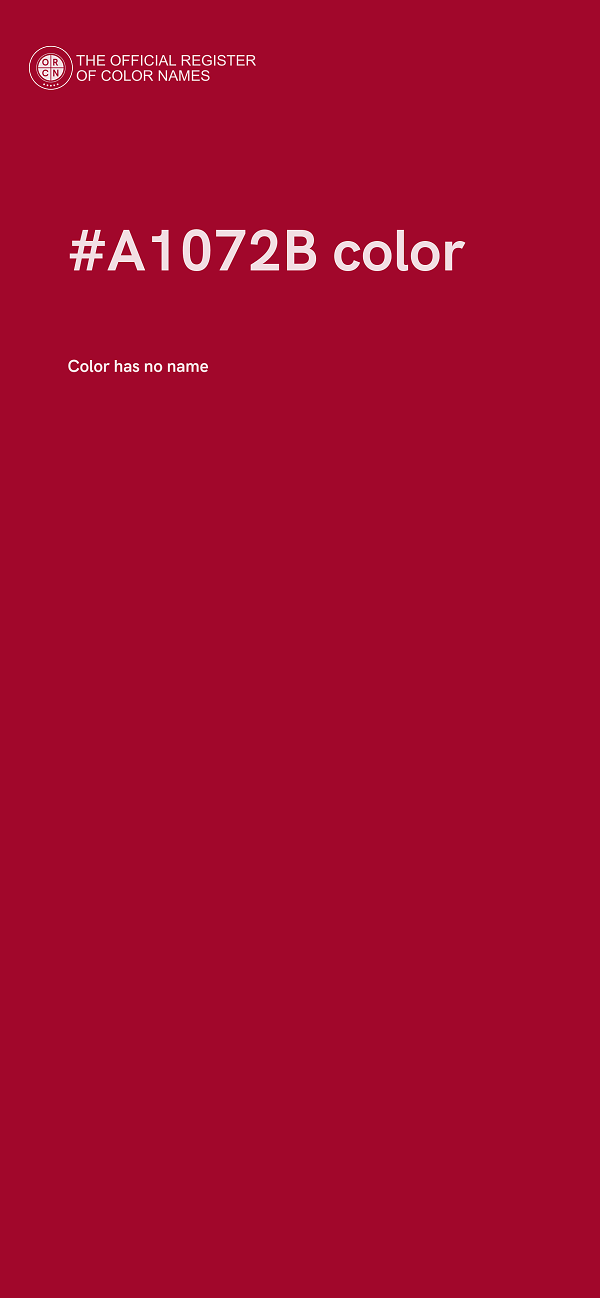 #A1072B color image