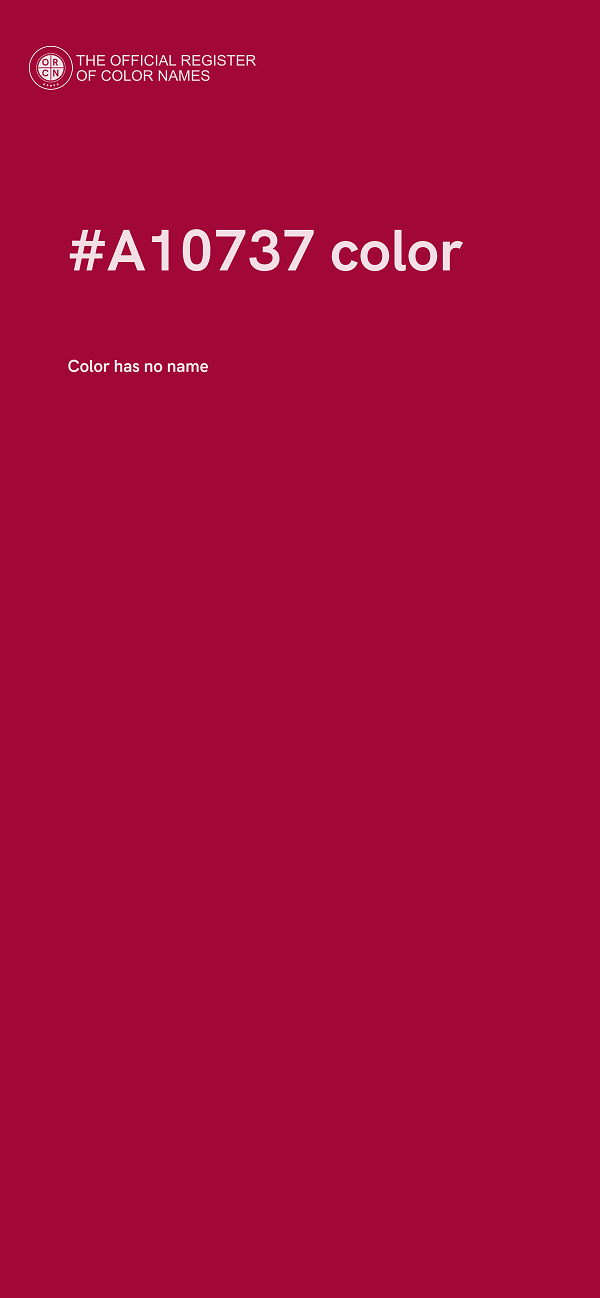 #A10737 color image