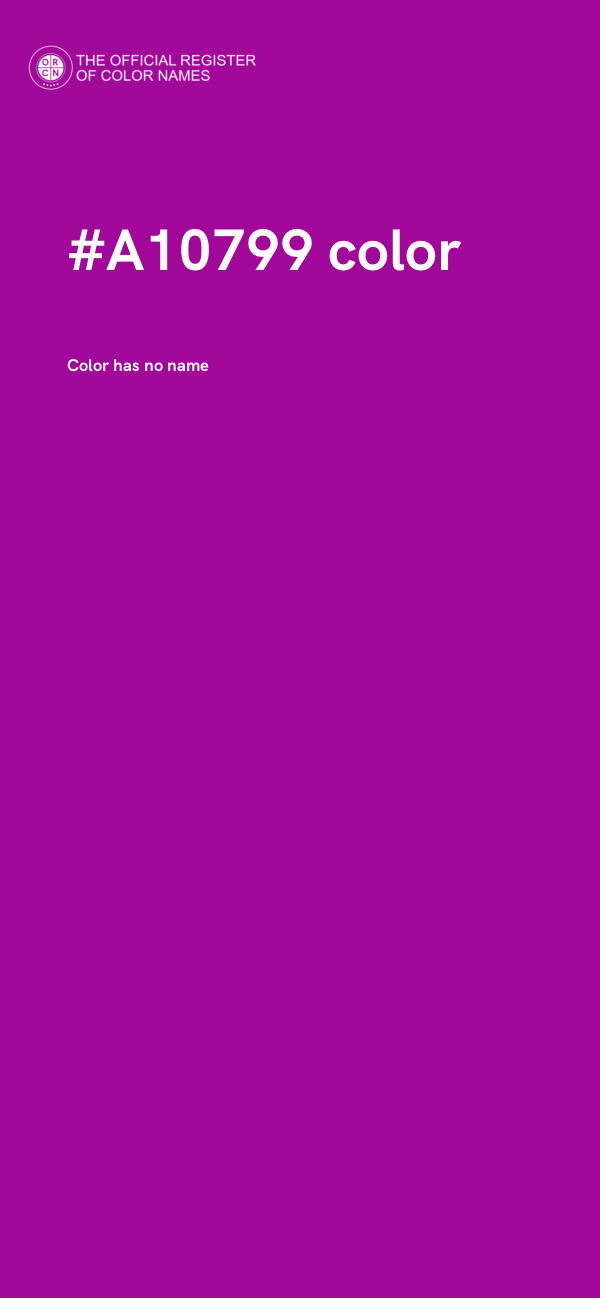 #A10799 color image