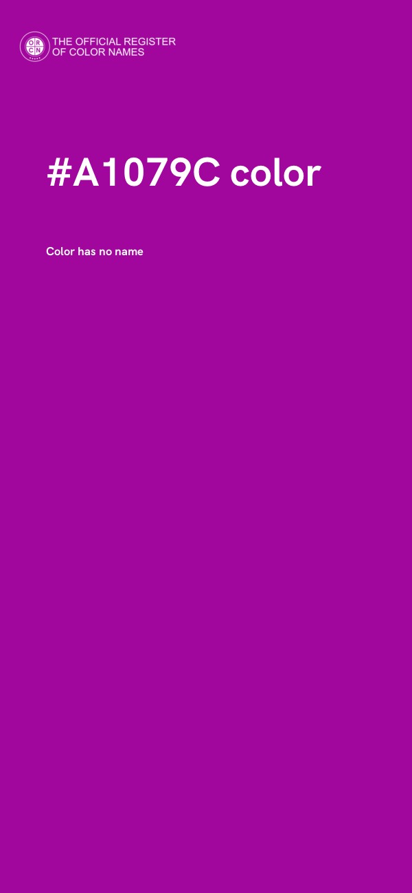 #A1079C color image