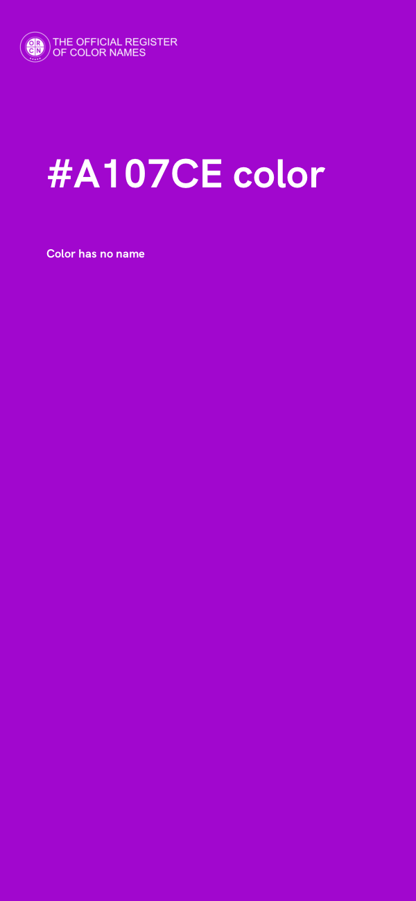 #A107CE color image