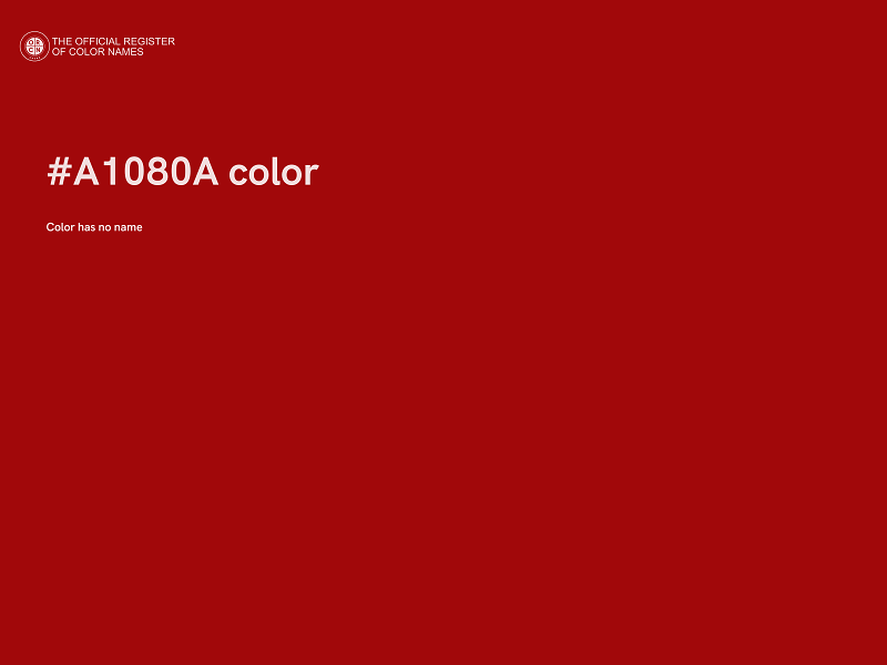 #A1080A color image