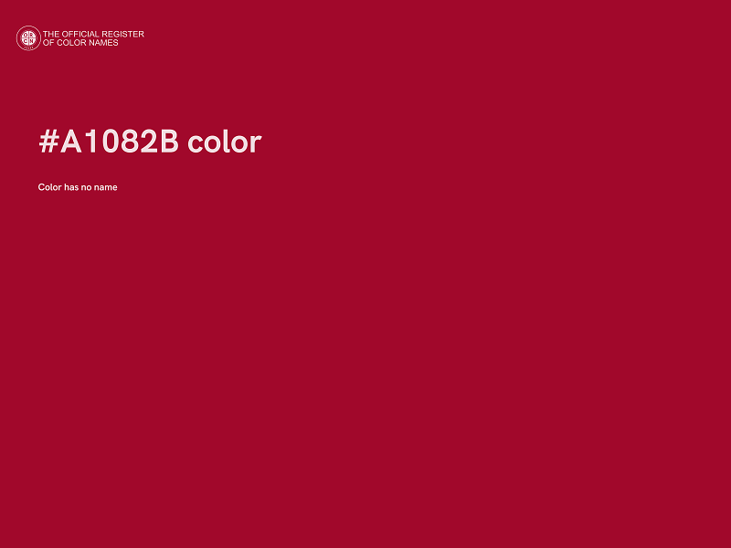 #A1082B color image