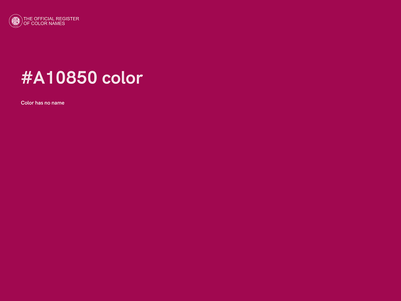 #A10850 color image