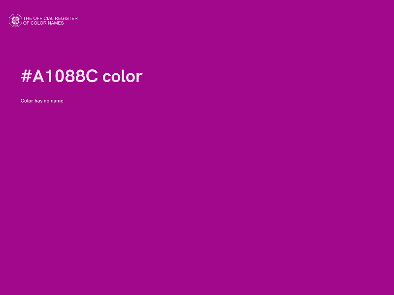 #A1088C color image