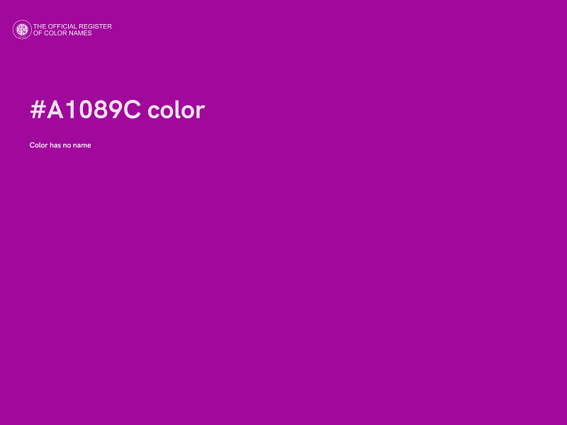 #A1089C color image