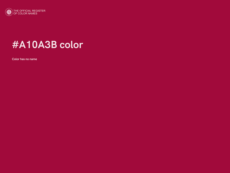 #A10A3B color image